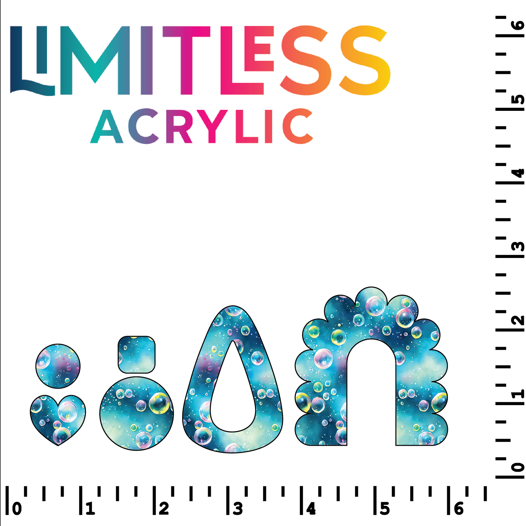 P1487 | Watercolor Bubbles Pattern Acrylic Sheets