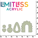 P1266 | Wavy Autumn Green Pattern Acrylic Sheets
