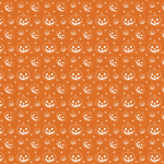 P1325 | White Pumpkins Outline on Orange Pattern Acrylic Sheets