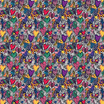 Abstract Colorful Hearts Pattern Acrylic Sheets - CMB Pattern Acrylic