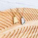 Alabama Pendant Necklace (Silver or Gold), 1 Total, Metal Blank 162 - 