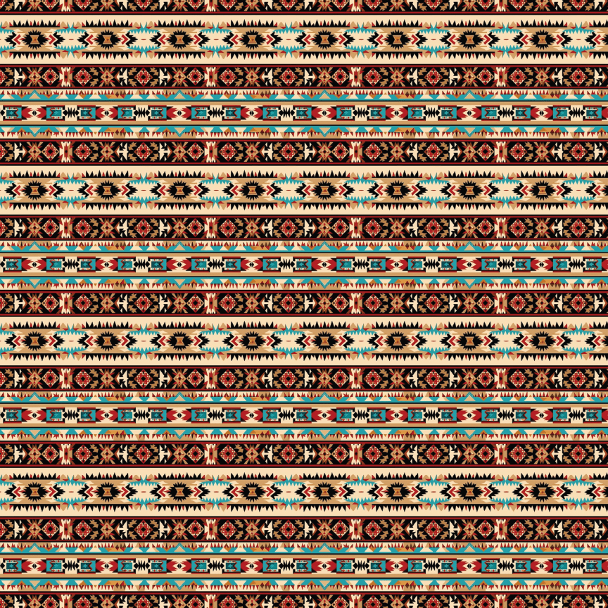 Orange Aztec Pattern Background