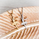 Ballerina Necklace (Silver or Gold), 1 Total, Metal Blank 104 - 