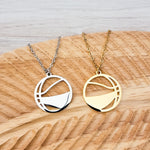 Basketball Necklace (Silver or Gold), 1 Total, Metal Blank 82 - 