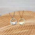 Basketball Necklace (Silver or Gold), 1 Total, Metal Blank 82 - 