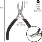 Bent Chain Nose Pliers, 1 Pair, Tool 4 - 