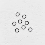 Black 5mm Round Stainless Steel Jump Rings, 100 Pieces, Jump Ring 54 - 