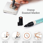 Black Metal Stamp Enamel Marker, Quantity 1, Tool 23 - 