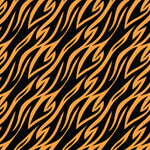 Black & Orange Tiger Stripes Pattern Acrylic Sheets - CMB Pattern Acrylic