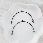 Black Stainless Steel Large Arches, 10 Pieces, Connector 92 - 