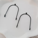 Black Stainless Steel Small Arches, 10 Pieces, Connector 75 - 