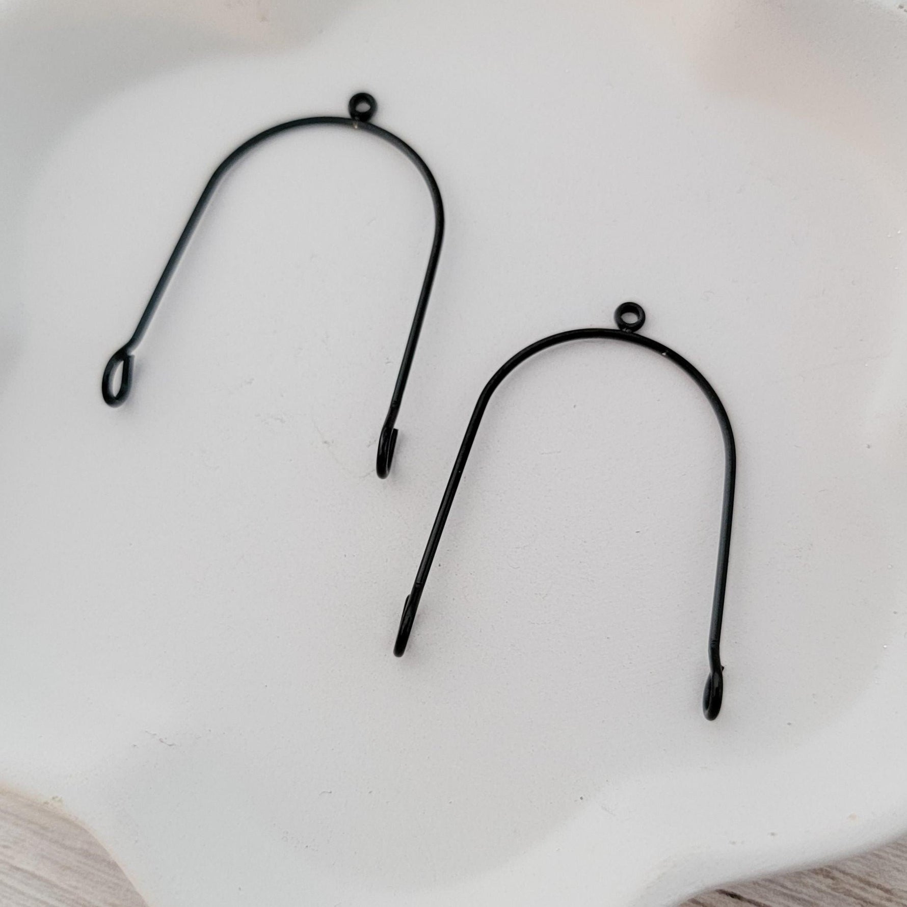 Black Stainless Steel Small Arches, 10 Pieces, Connector 75 - 