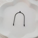 Black Stainless Steel Small Arches, 10 Pieces, Connector 75 - 