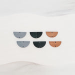 Black Wooden Semicircle Connectors, 10 Pieces, Wood 45 - 
