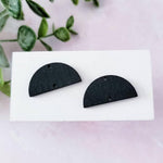 Black Wooden Semicircle Connectors, 10 Pieces, Wood 45 - 