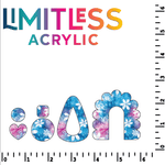 Blue Pink Daisy Pattern Acrylic Sheets - CMB Pattern Acrylic