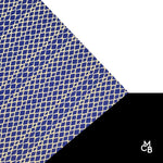 Blue Snakeskin on Champagne Metallic Pattern Acrylic Sheet CMB PRESTIGE PATTERNS - Acrylic Sheets