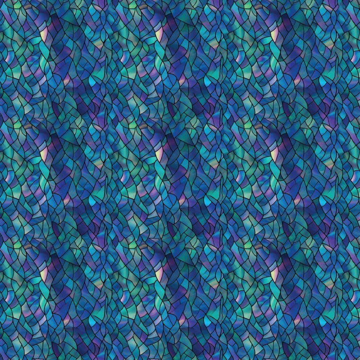 Blue Stained Glass Pattern Acrylic Sheets - CMB Pattern Acrylic