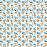 Blue Teddy Bears Pattern Acrylic Sheets - CMB Pattern Acrylic