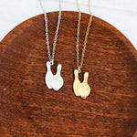 Bowling Pendant Necklace (Silver or Gold), 1 Total, Metal Blank 194 - 