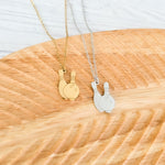 Bowling Pendant Necklace (Silver or Gold), 1 Total, Metal Blank 194 - 