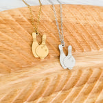 Bowling Pendant Necklace (Silver or Gold), 1 Total, Metal Blank 194 - 