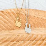 Bowling Pendant Necklace (Silver or Gold), 1 Total, Metal Blank 194 - 