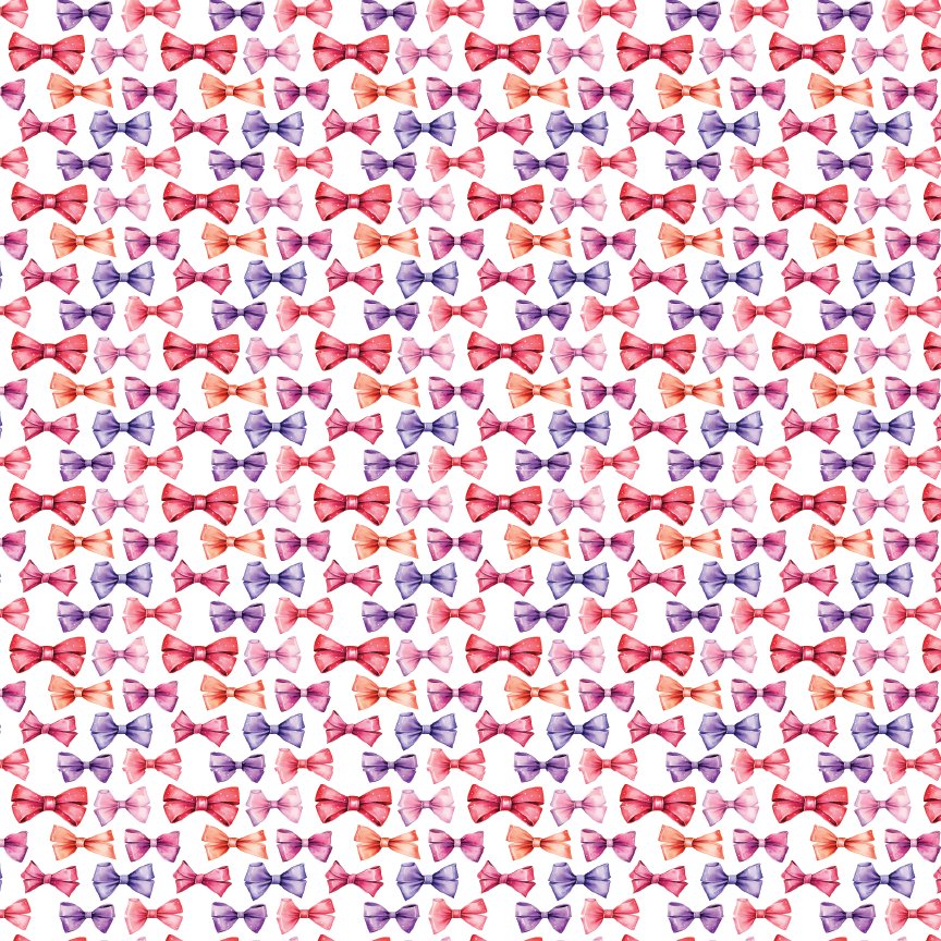 Bows 1 Pattern Acrylic Sheets - CMB Pattern Acrylic