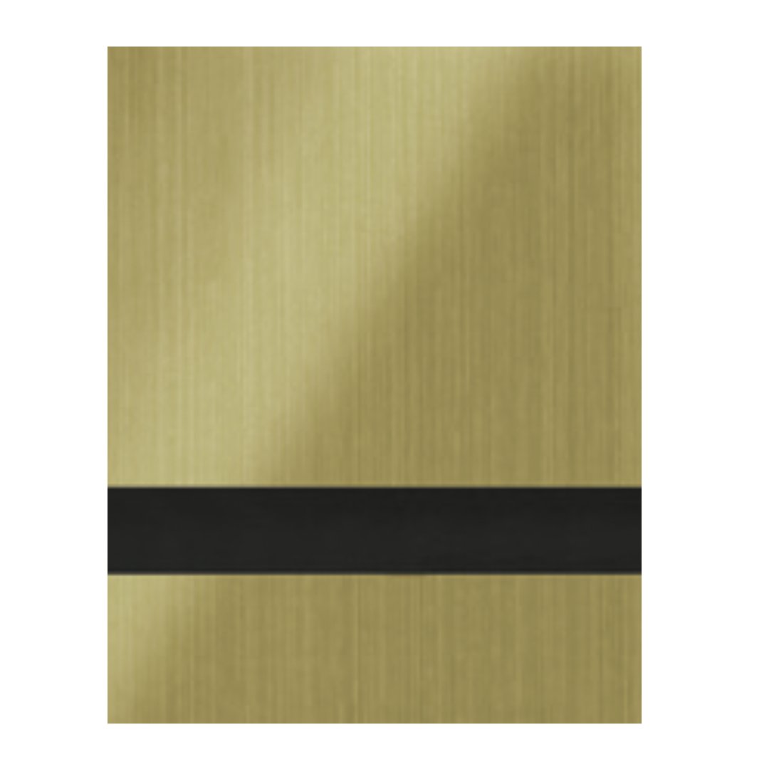 Brushed Old Gold Engraves Black Laser XT Two Tone Acrylic | Two Tone Acrylic Sheet | CMB Acrylic