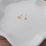 Bulk 6mm Gold Stainless Steel Regular Flat Pad Earring Posts, 100 Pieces, Stud 40 - 
