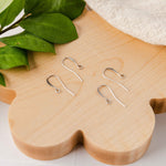 Bulk Antique Silver Plated Tall Elegant Hammered Ear Wires, 144 Pieces, Earring Hook 78 - 
