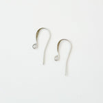 Bulk Antique Silver Plated Tall Elegant Hammered Ear Wires, 144 Pieces, Earring Hook 78 - 