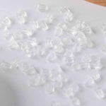 Bulk Bullet Style 6x5mm Clear Silicone Earring Backs, 200 Pieces, Back 1 - 
