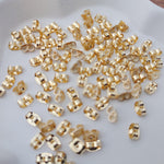 Bulk Gold Butterfly Style Stainless Steel Earring Backs, 100 Pieces, Back 5 - 