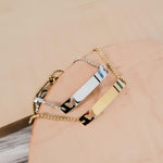 Butterfly Cutout Bar Bolo Bracelet (Silver or Gold), 1 Total, Metal Blank 123 - 
