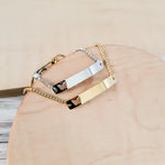 Butterfly Cutout Bar Bolo Bracelet (Silver or Gold), 1 Total, Metal Blank 123 - 