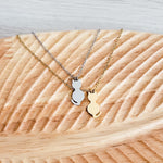 Cat Necklace (Silver or Gold), 1 Total, Metal Blank 96 - 