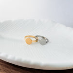 Centered Circle Ring (Silver or Gold, Sizes 6 - 10), 1 Total, Metal Blank 159 - 