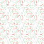 Christmas Floral Clipart Pattern Acrylic Sheets - CMB Pattern Acrylic