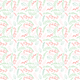 Christmas Floral Clipart Pattern Acrylic Sheets - CMB Pattern Acrylic
