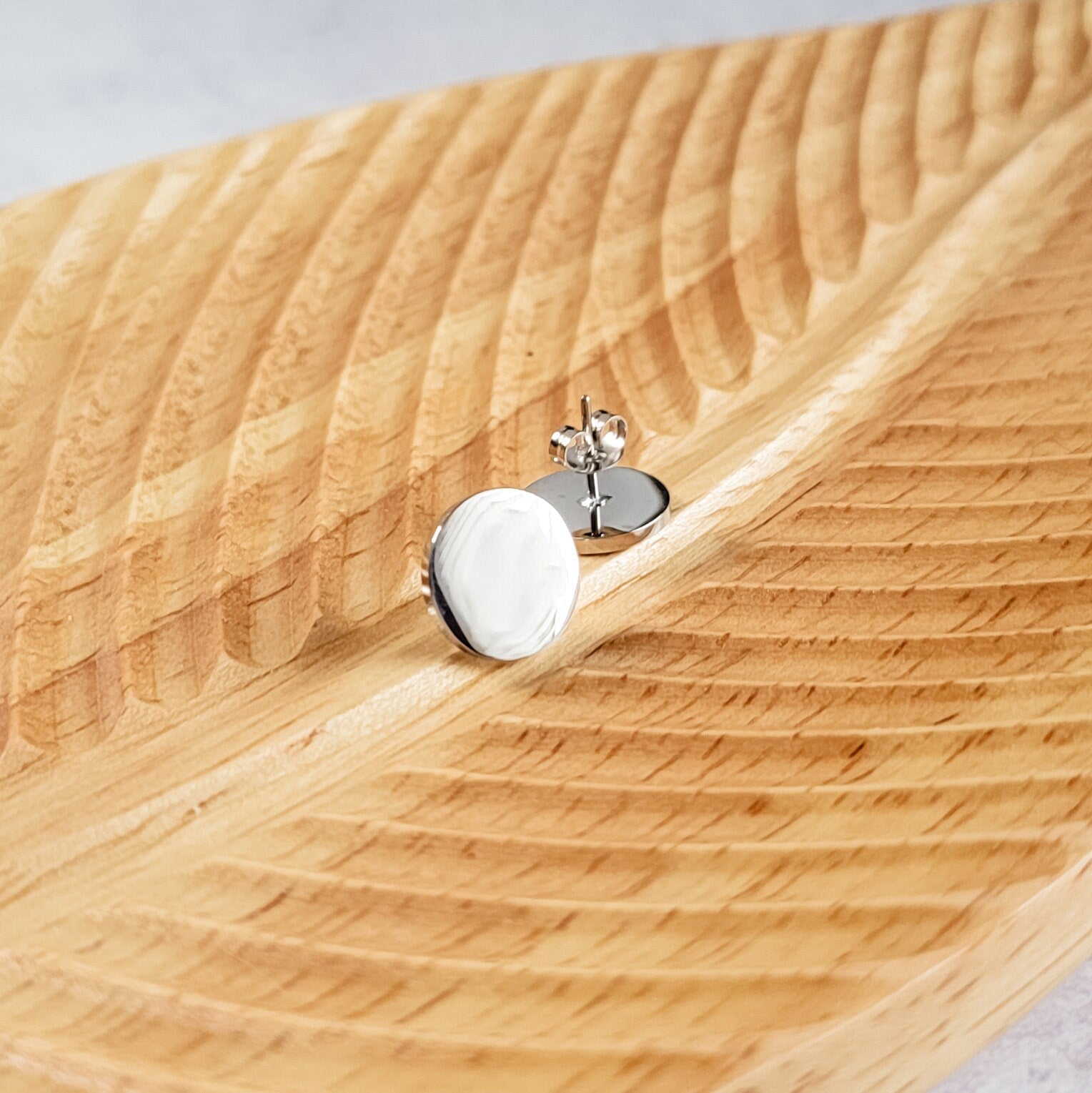 Circle Studs (Choose Silver, Gold, or Rose Gold), 1 Pair Total, Metal Blank 39 - 