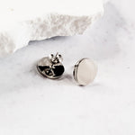 Circle Studs (Choose Silver, Gold, or Rose Gold), 1 Pair Total, Metal Blank 39 - 