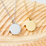 Circle Urn Memorial Necklace (Silver, Gold, or Rose Gold), 1 Total, Metal Blank 74 - 