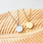 Circle Urn Memorial Necklace (Silver, Gold, or Rose Gold), 1 Total, Metal Blank 74 - 