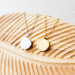 Circle Urn Memorial Necklace (Silver, Gold, or Rose Gold), 1 Total, Metal Blank 74 - 