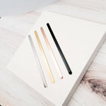 Classic 1/4" Flat Bangle Blank (Silver, Gold, Rose Gold, or Black), 1 Total, Metal Blank 28 - 
