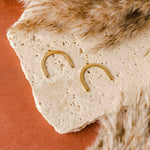 Classic Style Gold Stainless Steel Arch Connector, 10 Pieces, Connector 89 - 