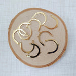 Classic Style Gold Stainless Steel Arch Connector, 10 Pieces, Connector 89 - 