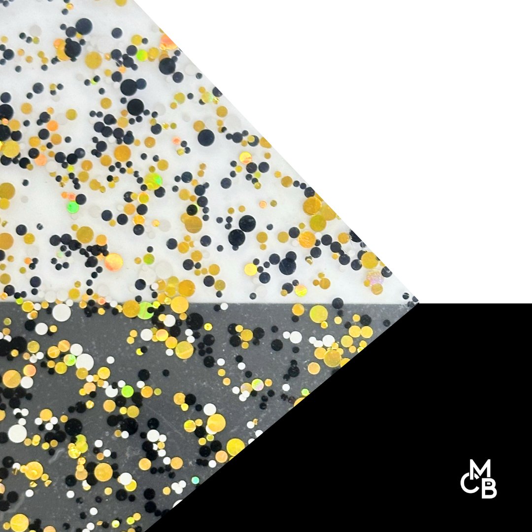 Classy Chic Glitter Dots Cast Acrylic | Glitter Acrylic Sheet | CMB Acrylic
