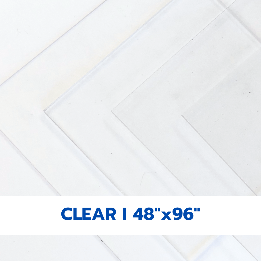 Clear Cast Acrylic Sheets | Various Thickness | 48" X 96" - Acrylic Sheets